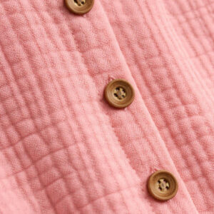 Kız Çocuk Sıfır Kollu Müslin Gömlek & Şort Takımı