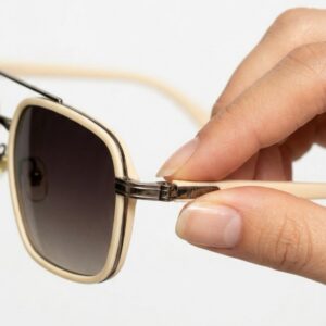 Hexa Vintage Krem Güneş Gözlüğü