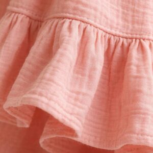 Kız Çocuk Ayarlanabilir Askılı Müslin Elbise