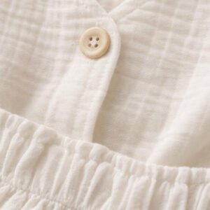 Kız Çocuk Müslin Yelek ve  Şort Takımı