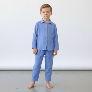 Erkek Çocuk Müslin Dar Paça Pantolon