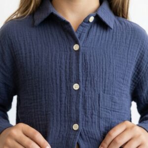 Kız/ Erkek Çocuk Salaş Müslin  Gömlek