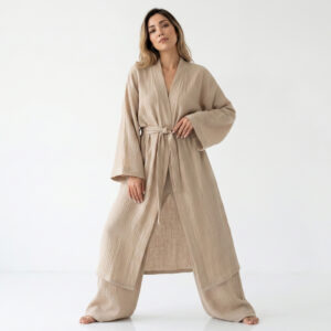 Kadın Müslin Kimono Takım