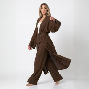 Kadın Müslin Kimono Takım