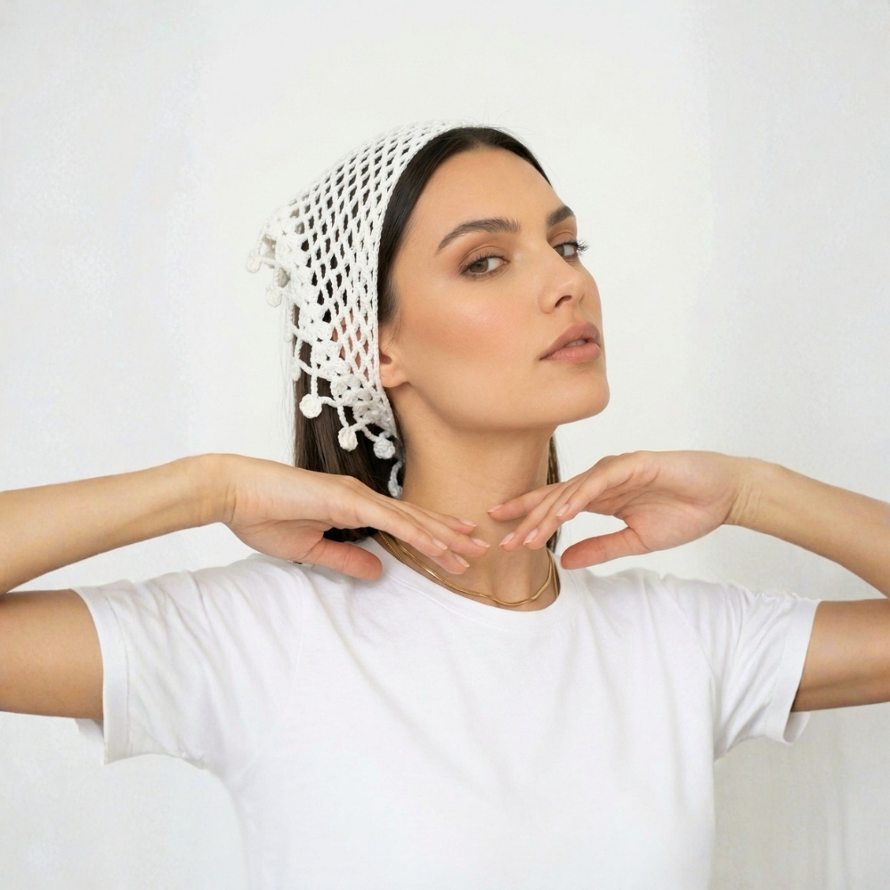 Bohem El Örgüsü Bandana - Görsel 2